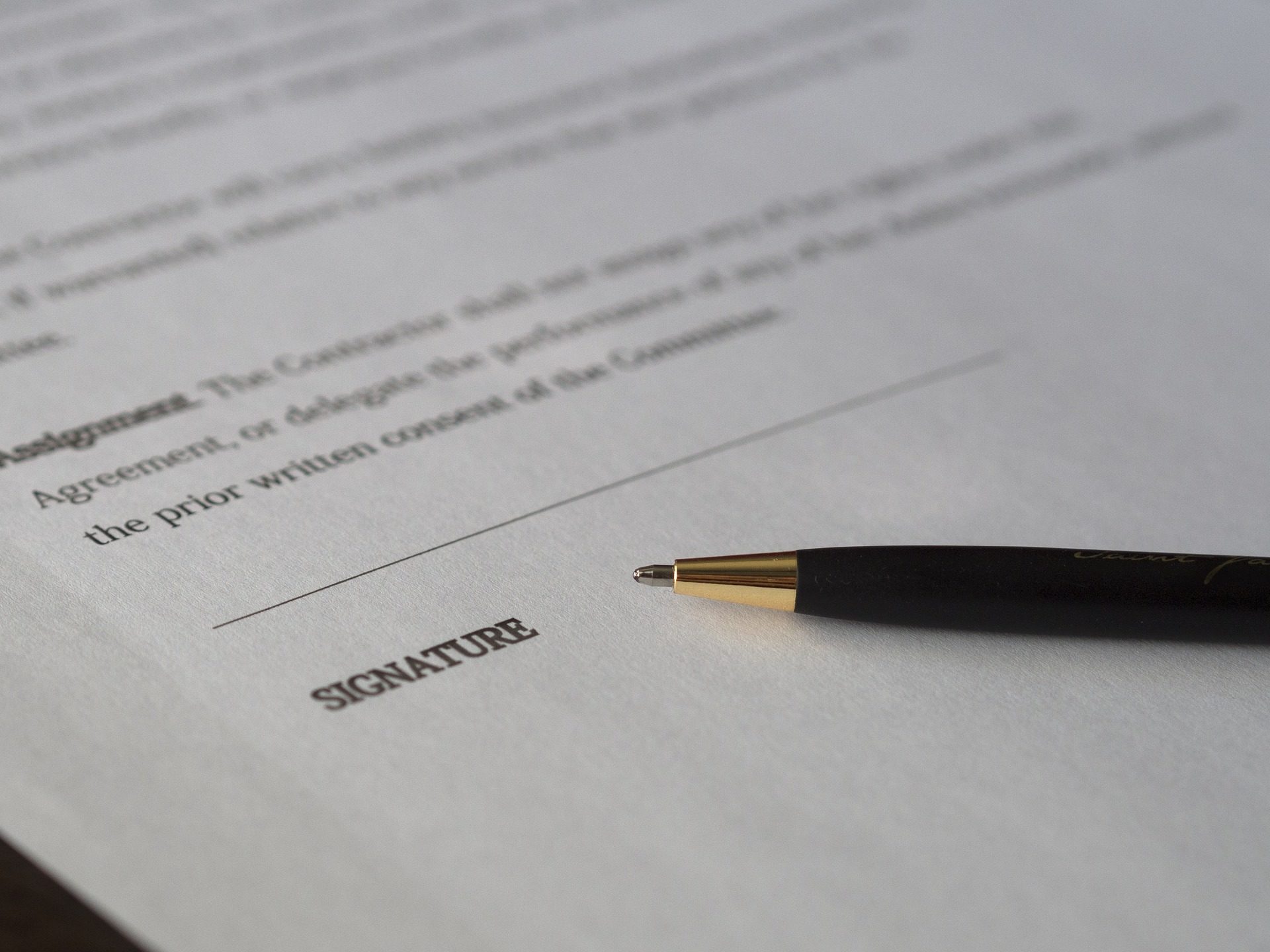 Ongetekend contract